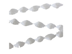 Krepp füzér fehér - 6 m - 1 db.