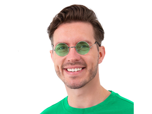 Hippi szemüveg zöld - 1 db.