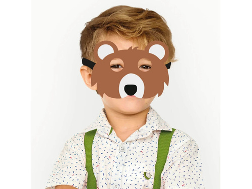 Nemez mackó maszk - 1 db.