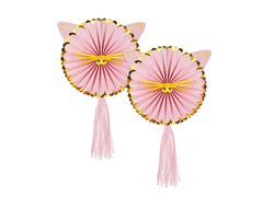 Függő macska rozetták - 2 db.