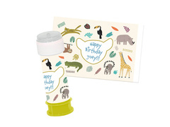 Állatkerti szappanbuborék matricák