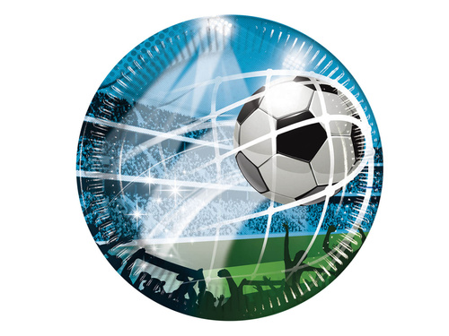 Papírtányérok Football - 23 cm - 8 db.