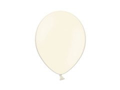 Pasztell krémszínű latex lufi - nagy - 100 db.