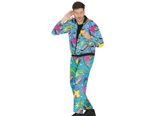 Kék tréningruha diszkó jelmez - 1 db.