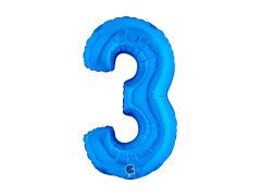 Fólia lufi 3 kék - 14" - 1 db.