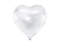 Fólia lufi Szív fehér - 61 cm - 1 db.