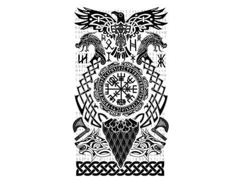 Viking alkar tetoválás - 1 db.