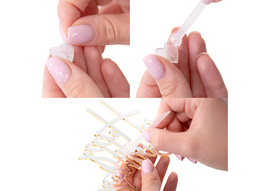 Boldog születésnapot tortadísz - arany - 1 db.