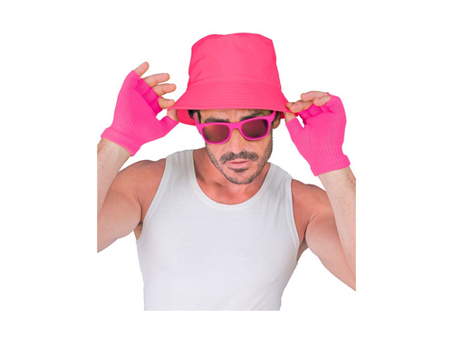 Neon rózsaszín ujjatlan kesztyű