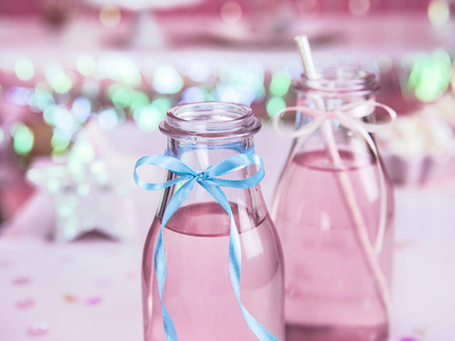 Szatén szalag, kék, 6 mm / 25 m, 1 db.