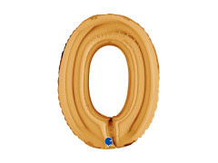 Fólia lufi 0 arany - 14" - 1 db.