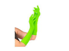 Neonzöld hosszú kesztyű 40 cm