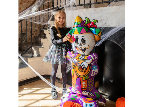 Mexikói csontváz álló fólialufi - 155 cm - 1 db.