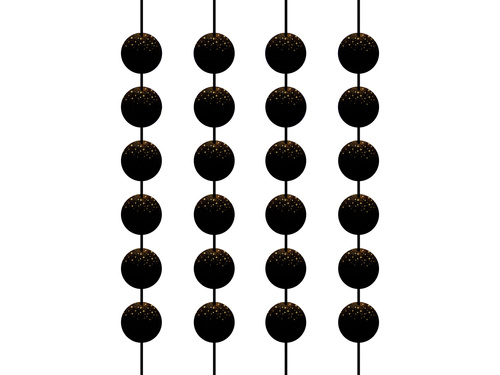 Csillogó lógó dekoráció - 4 db.