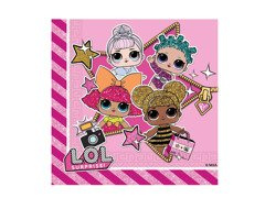 LOL Surprise szalvéták - 33 cm - 20 db. - 73g