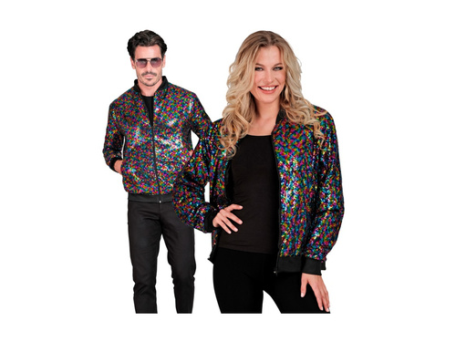 Party flitteres dzseki - bomber dzseki - többszínű