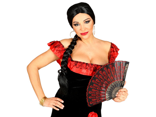 Senorita fekete paróka - 1 db.