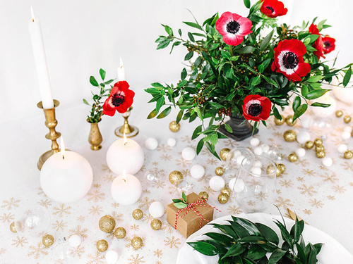 Gömbgyertya (FI 60) matt fehér - 1 db.