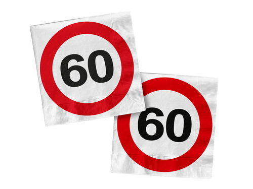 60. tiltó tábla szalvéták - 33 cm - 20 db.