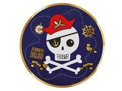 Kalóz térkép születésnapi tányér - 23 cm - 8 db.