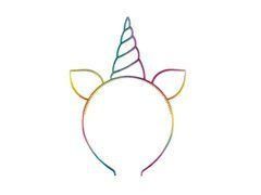 Szivárványos unikornis fejpánt - 1 db.