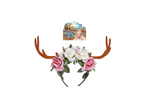 Fejpánt agancs virágokkal