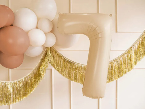 7-es bézs színű fólialufi - 72 cm - 1 db.