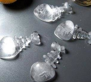 Jégkockatartó fekete - Bones