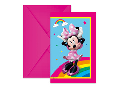 Minnie egér születésnapi meghívók - 6 db.