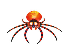 Nagy felfújható pók dekoráció - 1 db.