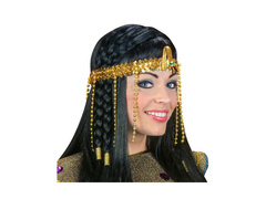 Egyiptomi gyöngyös fejdísz flitterekkel