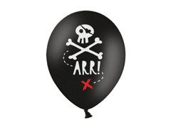 Kalózok születésnapi lufi - 30 cm - 6 db.