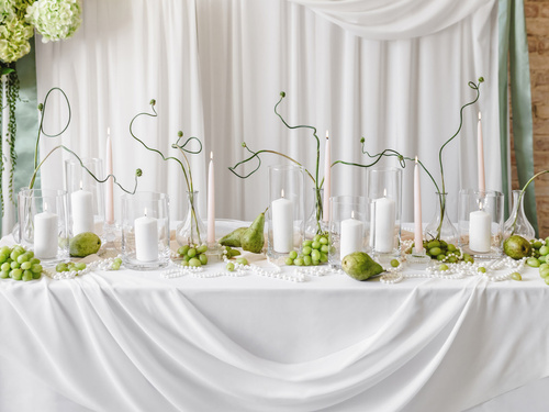 Üvegcső gyertyákhoz - 10x23cm - 1 db.