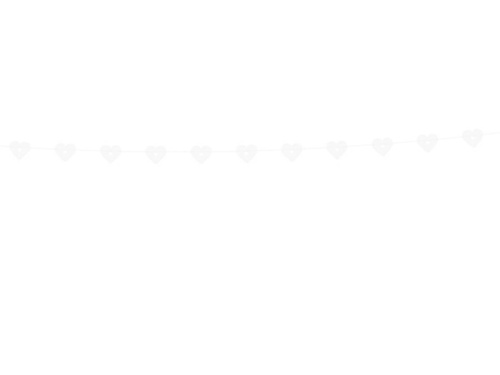 Áttört szív füzér Valentin-napra - 180 cm - 1 db.