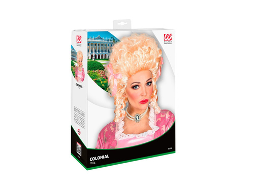 Egy gyarmati nő szőke parókája