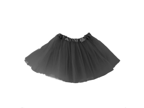 Tutu szoknya - fekete - 30 cm - 1 db.