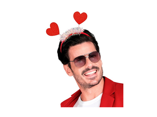 Fejpánt csillogó szívek