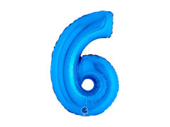 6-os számú kék fólialufi - 14" - 1 db.