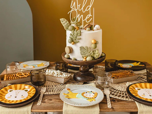 Oroszlános születésnapi szalvéta - 16 x 10 cm - 20 db.