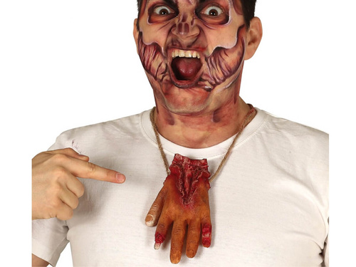 Vérfoltos kéz nyaklánc - 1 db.