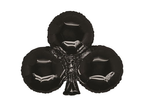 Trefl kártya fólia lufi fekete - 75x62 cm - 1 db.