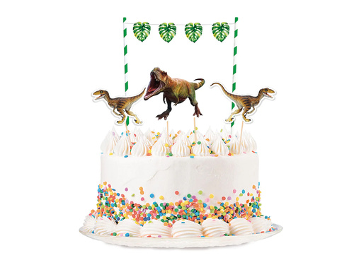 T-Rex tortadíszítő készlet - 1 készlet