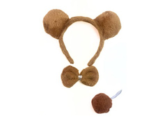 Teddy maci készlet barna