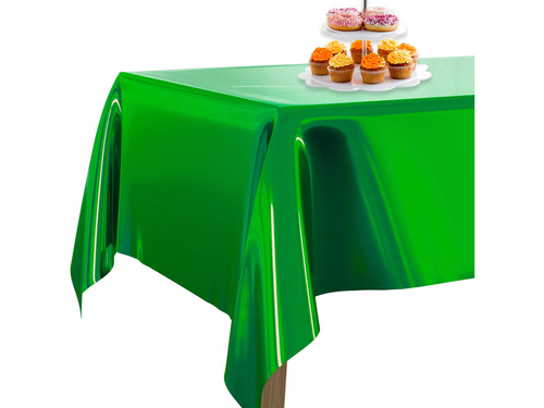 Metál zöld terítő - 137 x 183 cm - 1 db.
