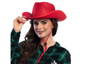 Piros cowboy kalap - 1 db.