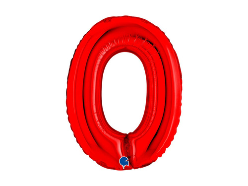 Fólia lufi 0 piros - 14" - 1 db.