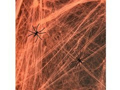 Narancssárga pókháló pókokkal Halloweenre - 200 g - 1 op.