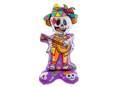 Mexikói csontváz álló fólialufi - 155 cm - 1 db.