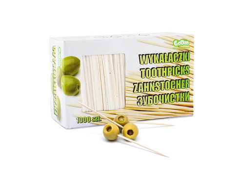 Fa fogpiszkáló papírban - 2 x 65 mm - 1000 db.