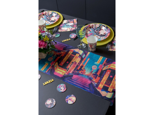 Manga fekete futó - 30 cm x 5 m - 1 db.